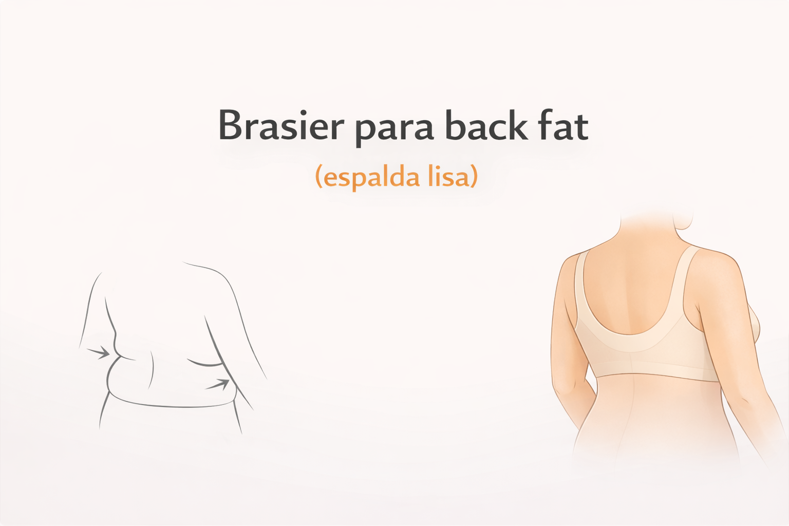 Brasier que cubra el gordito de la espalda