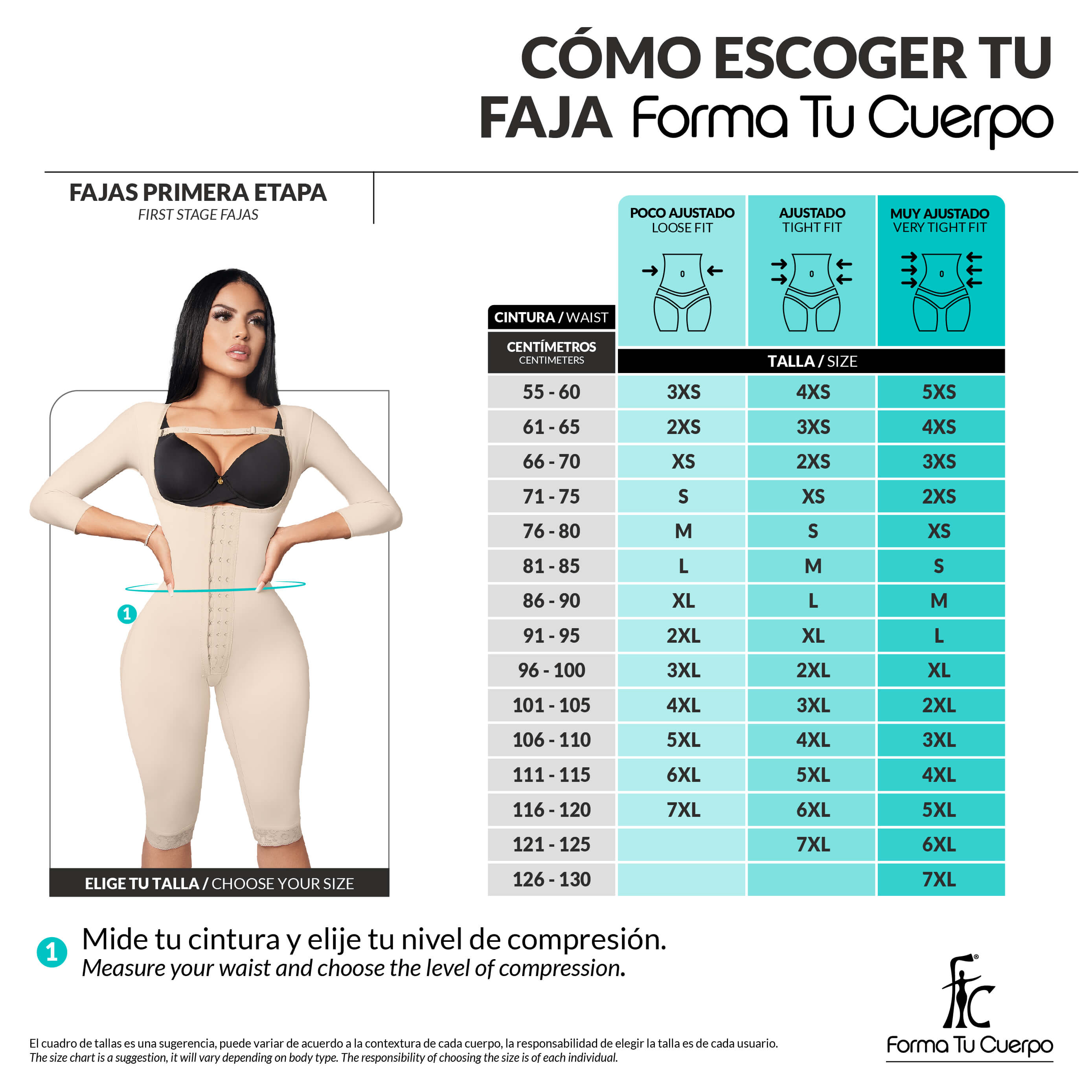 FAJAS REDUCTORAS HASTA LA RODILLA ( REF. C-013 )