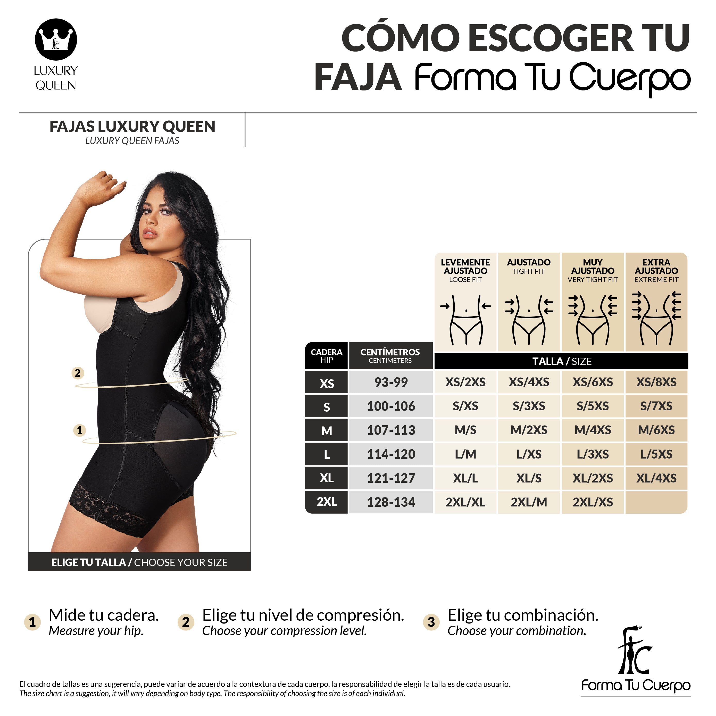 Faja reloj de arena moldeadora l Luxury Queen l Forma Tu Cuerpo REF: LUX-213