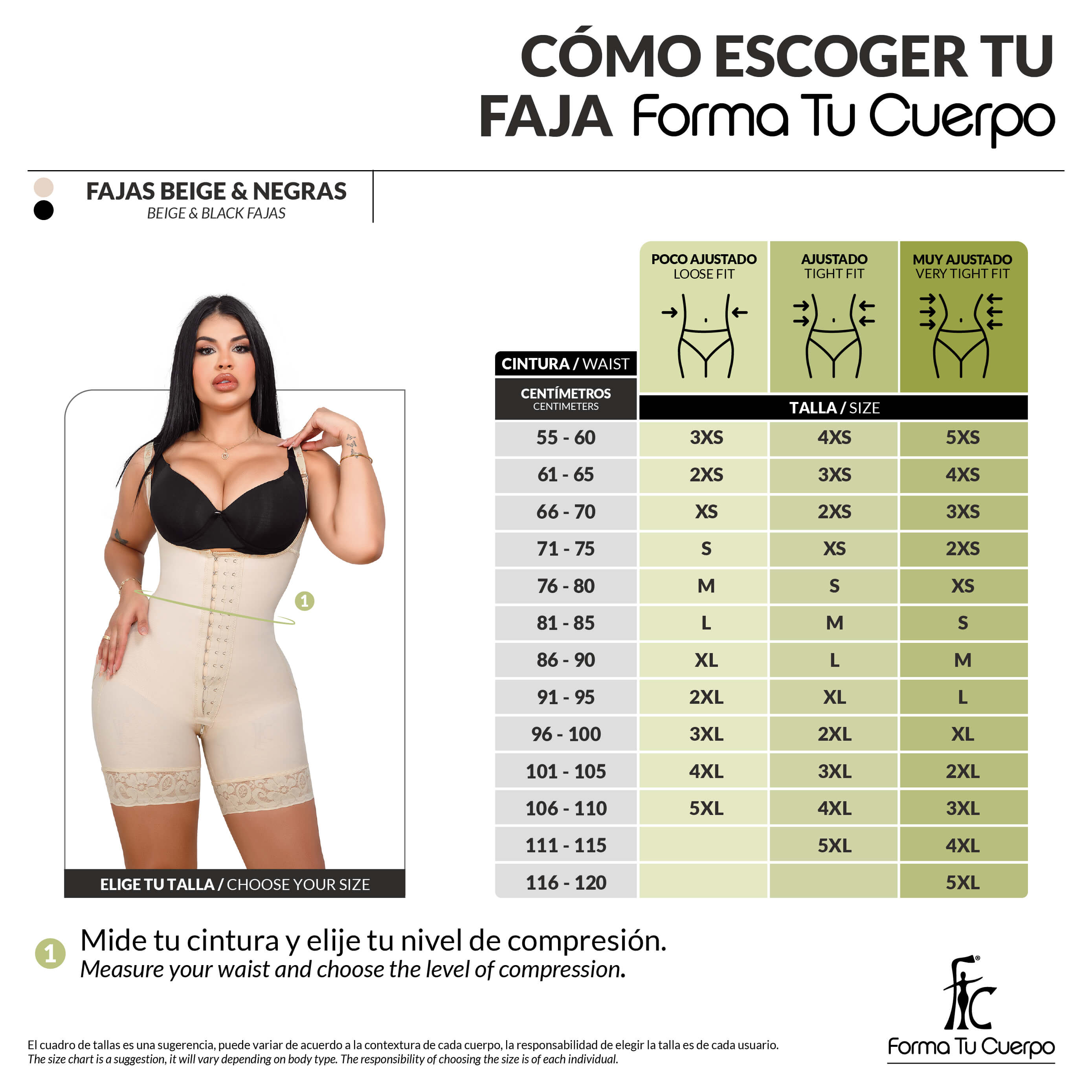 Faja colombiana reloj de arena ( Ref. O-011 )