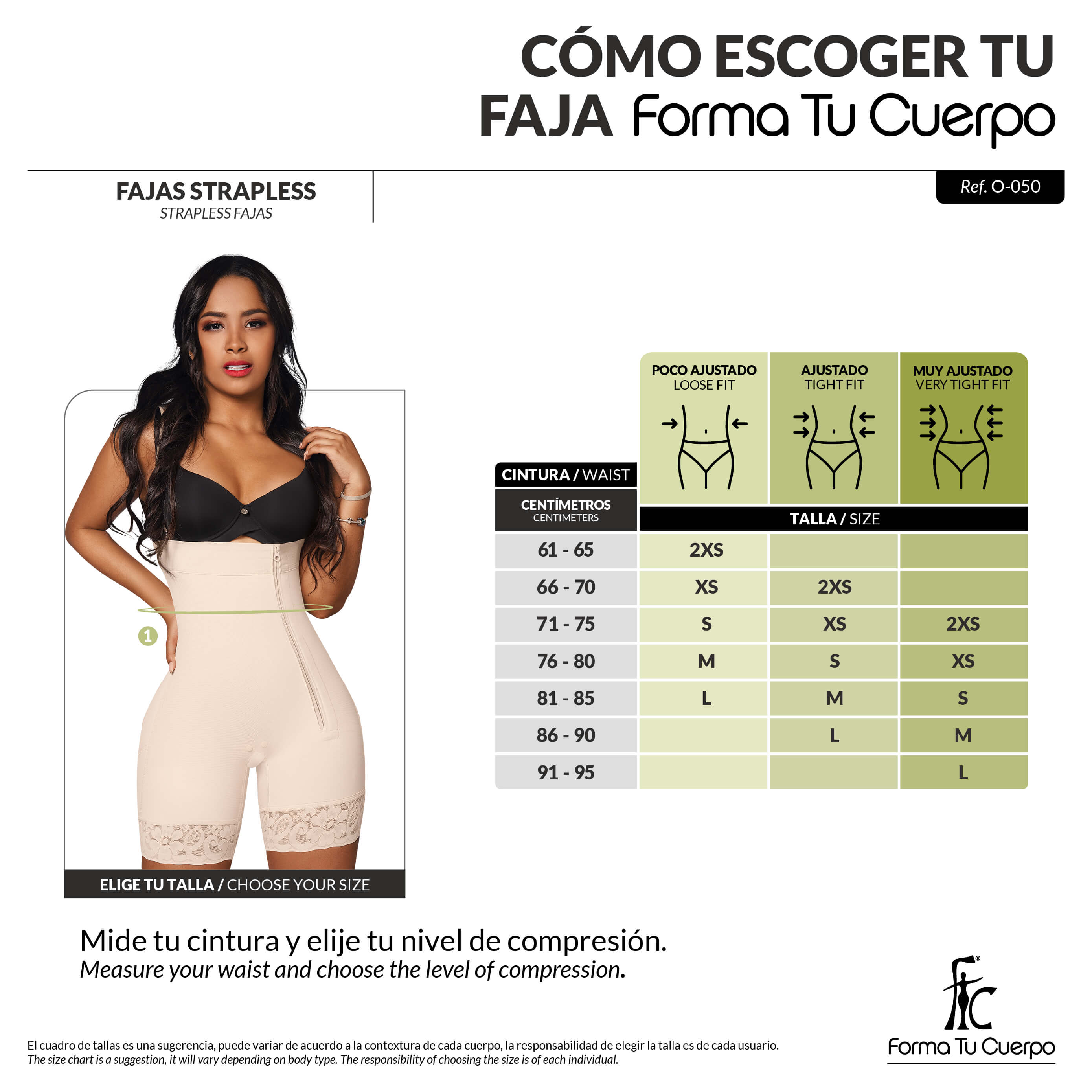 Faja Strapless Short ( Ref. O-050 )