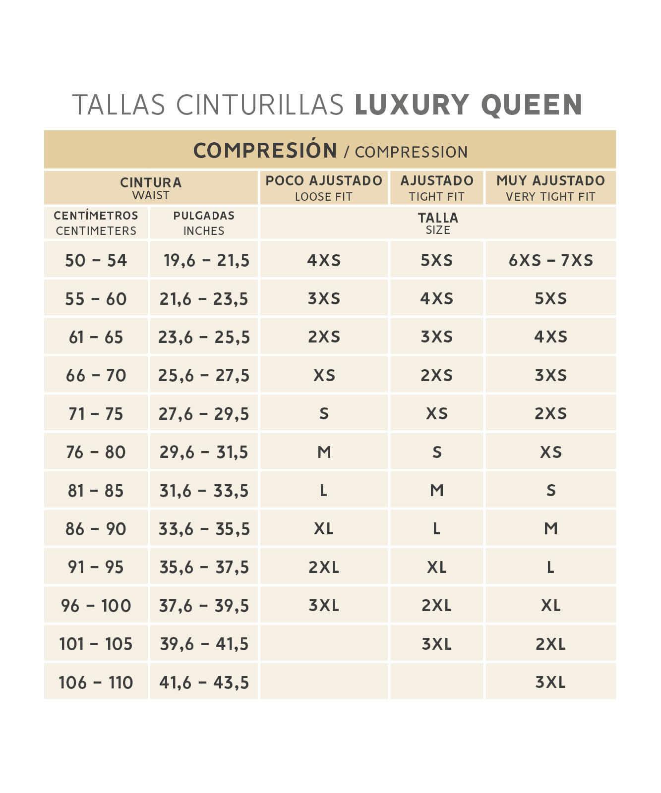 Faja cinturilla reloj de arena - Luxury Queen ( Ref. Lux-064 )