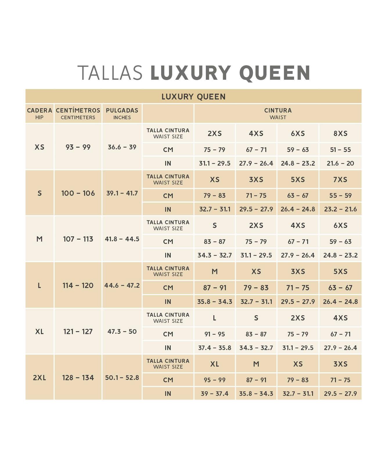 Faja reloj de arena - Luxury Queen ( Ref. Lux-213 )