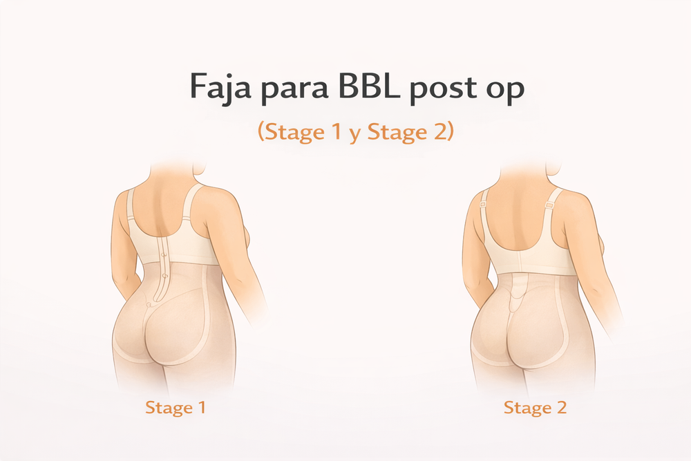 Faja para cirugía BBL: qué buscar