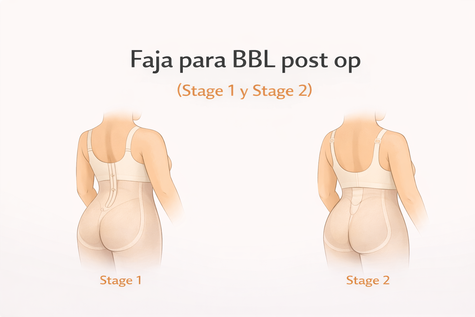 Faja para cirugía BBL: qué buscar