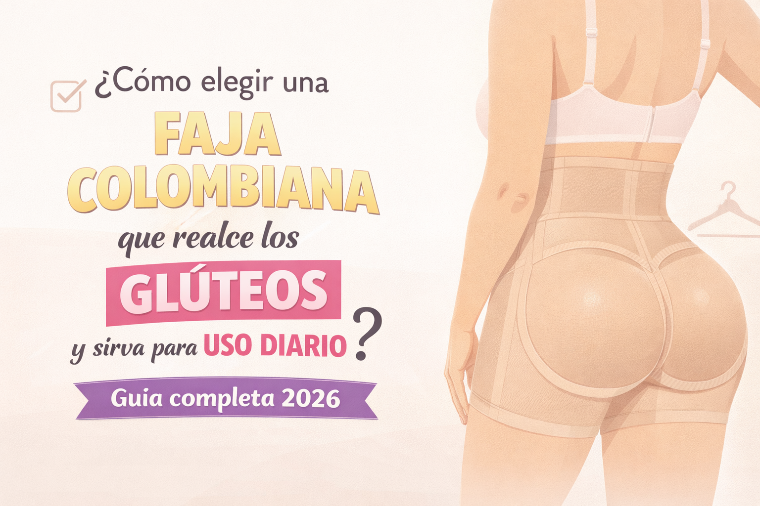 ¿Cómo elegir una faja colombiana que realza los glúteos y sirva para uso diario? Guía completa 2026