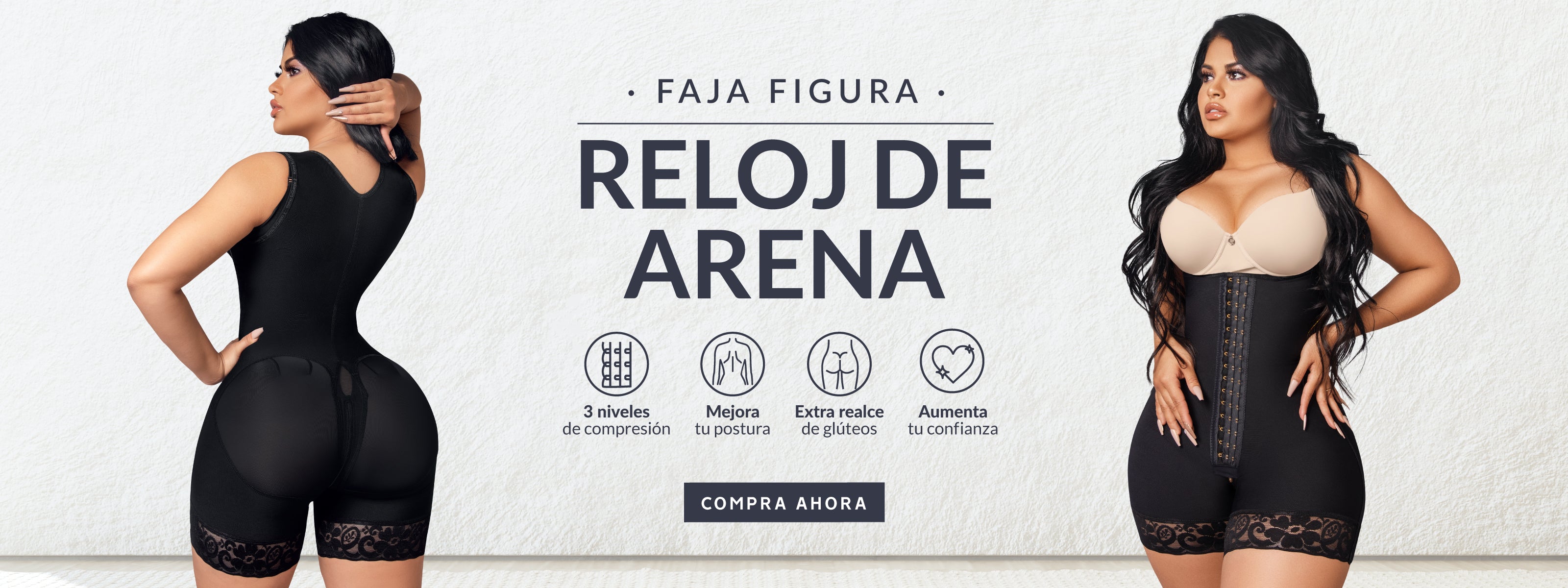 Short Faja Beige de Broches Reloj de Arena ( Ref. O-076 )– Fajas Forma Tu  Cuerpo MX
