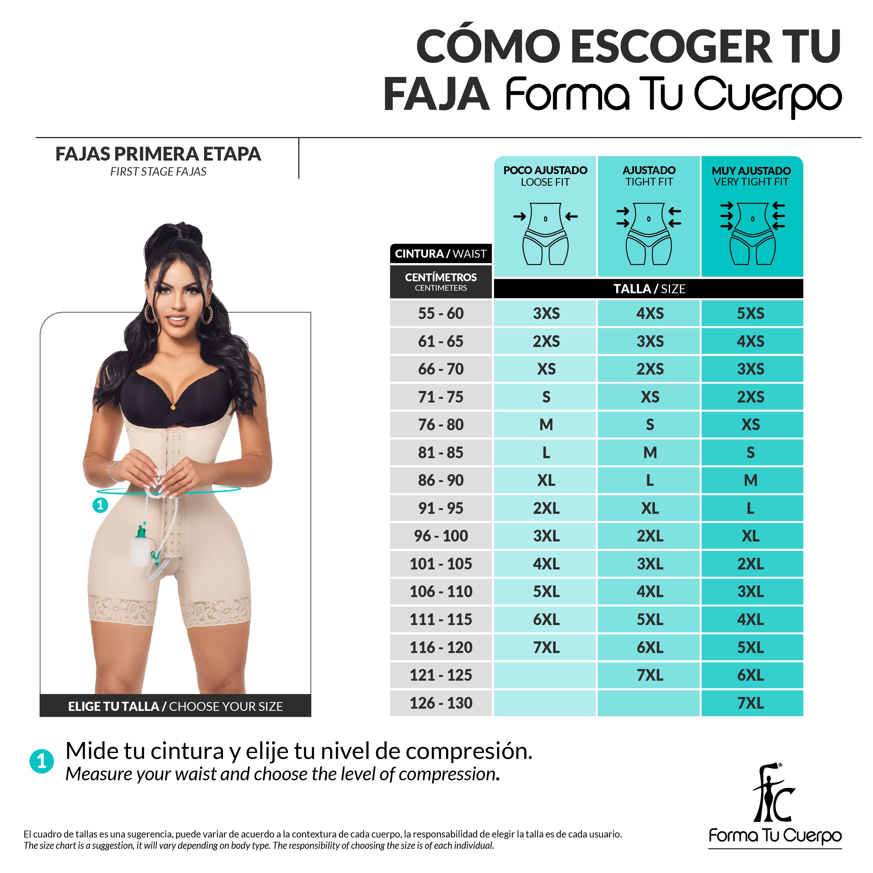 Trusa Media Pierna Gafete BEIGE (Ref. C-002)