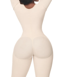 Faja postquirúrgica hasta la rodilla con compresión media reloj de arena ( REF. C-012 )
