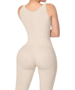 C-029  Beige Trusa Lycra Rodilla Broche Central