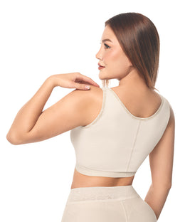 Brasier postquirúrgico con faja, tiras anchas y  soporte dorsal ( REF. C-031 )