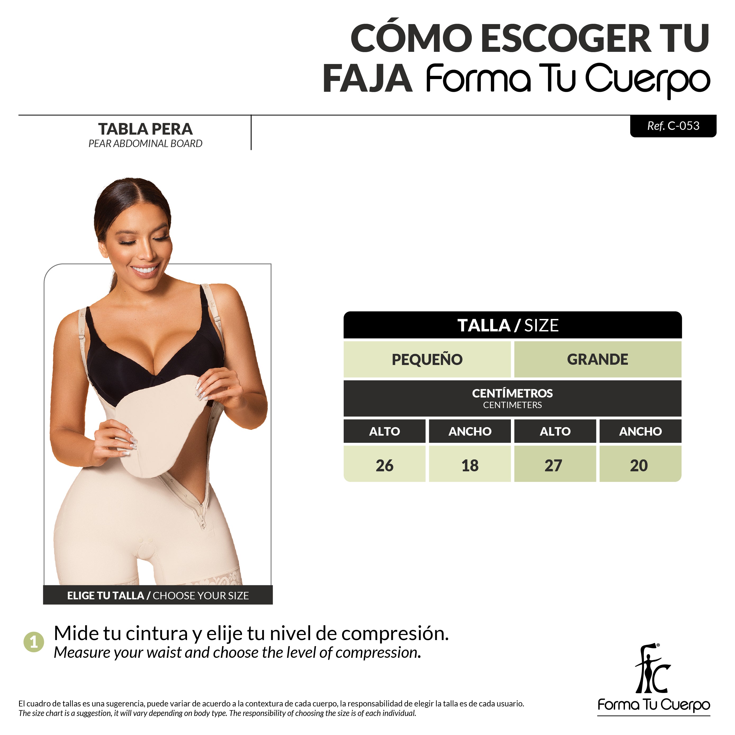 Tabla pera para abdomen ( Ref. C-053 )