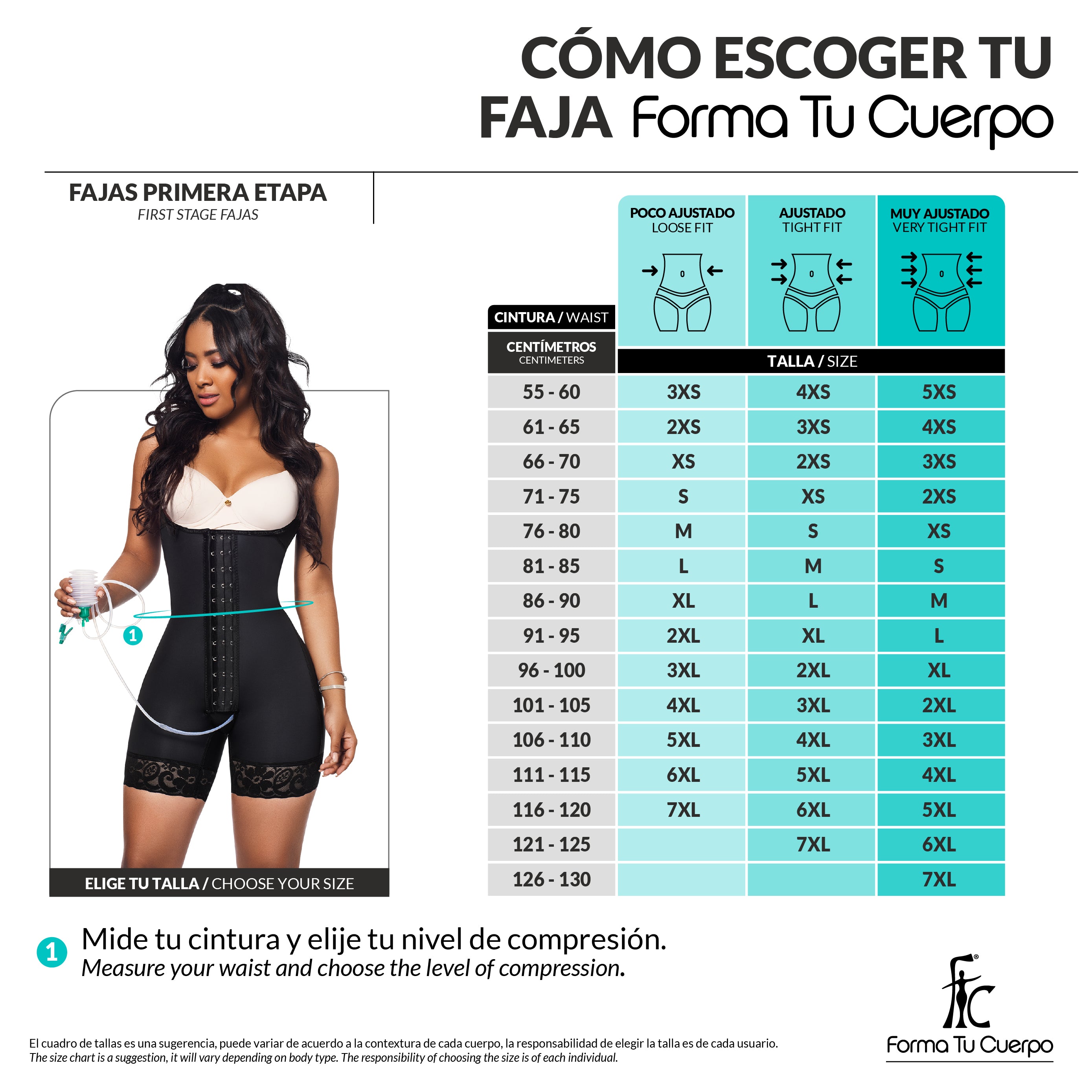 Trusa Media Pierna Gafete NEGRA (Ref. C-102)