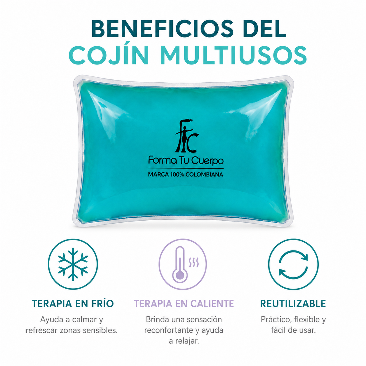 Cojín de Gel Frío Terapéutico Forma Tu Cuerpo
