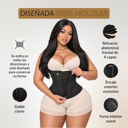 Cinturilla corset postquirúrgica: Alta definición cintura curvy ( Ref. Lux-061 )