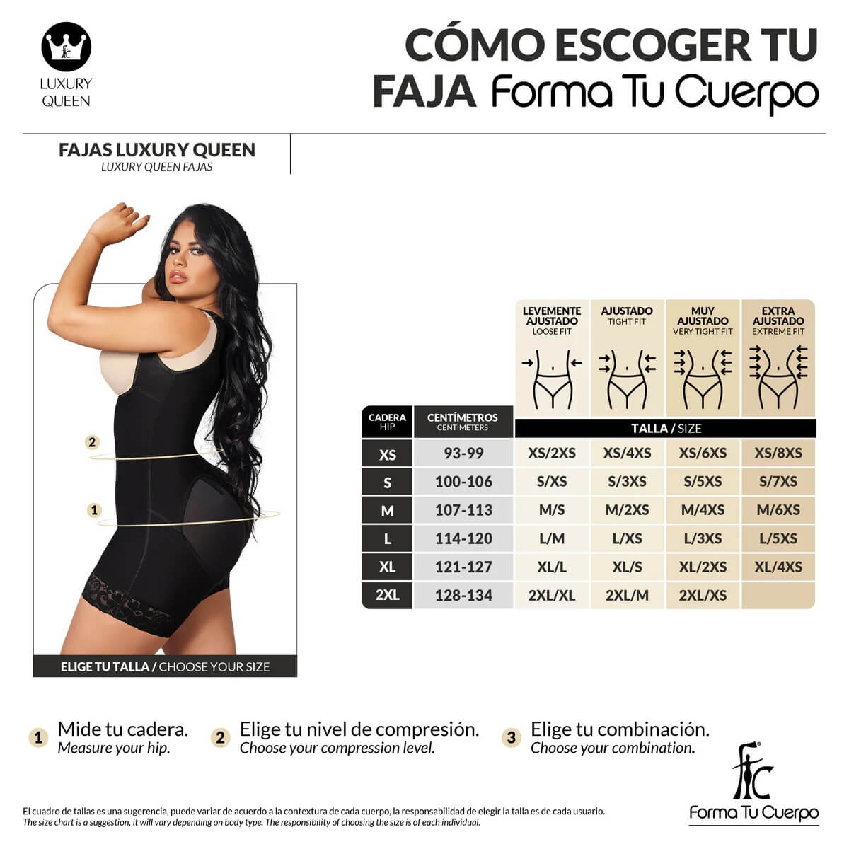 Faja reloj de arena postquirúrgica : Faja Moldeadora (LUX-213)