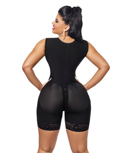 Faja colombiana postquirúrgica con brasier integrado: Moldeado torso y busto ( Ref. Lux - 293 )