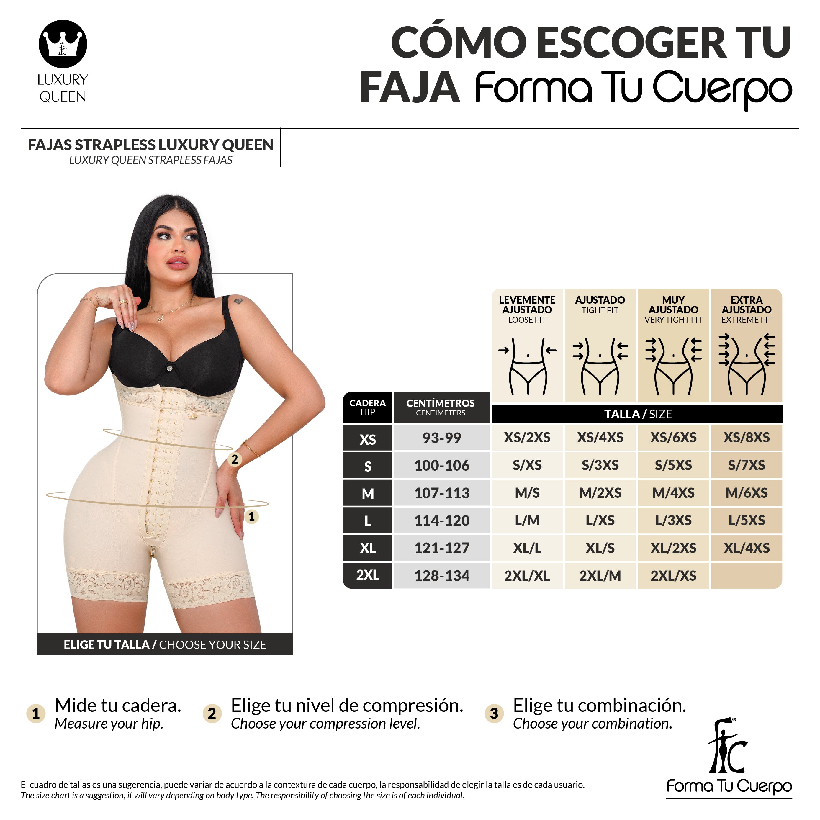 Faja reloj de arena - Luxury Queen ( Ref. LUXI-051 / LUXI-251 )