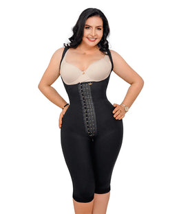 LUXI-223 NEGRO FAJA RODILLA GLUTEO INVISIBLE MANGA SISA
