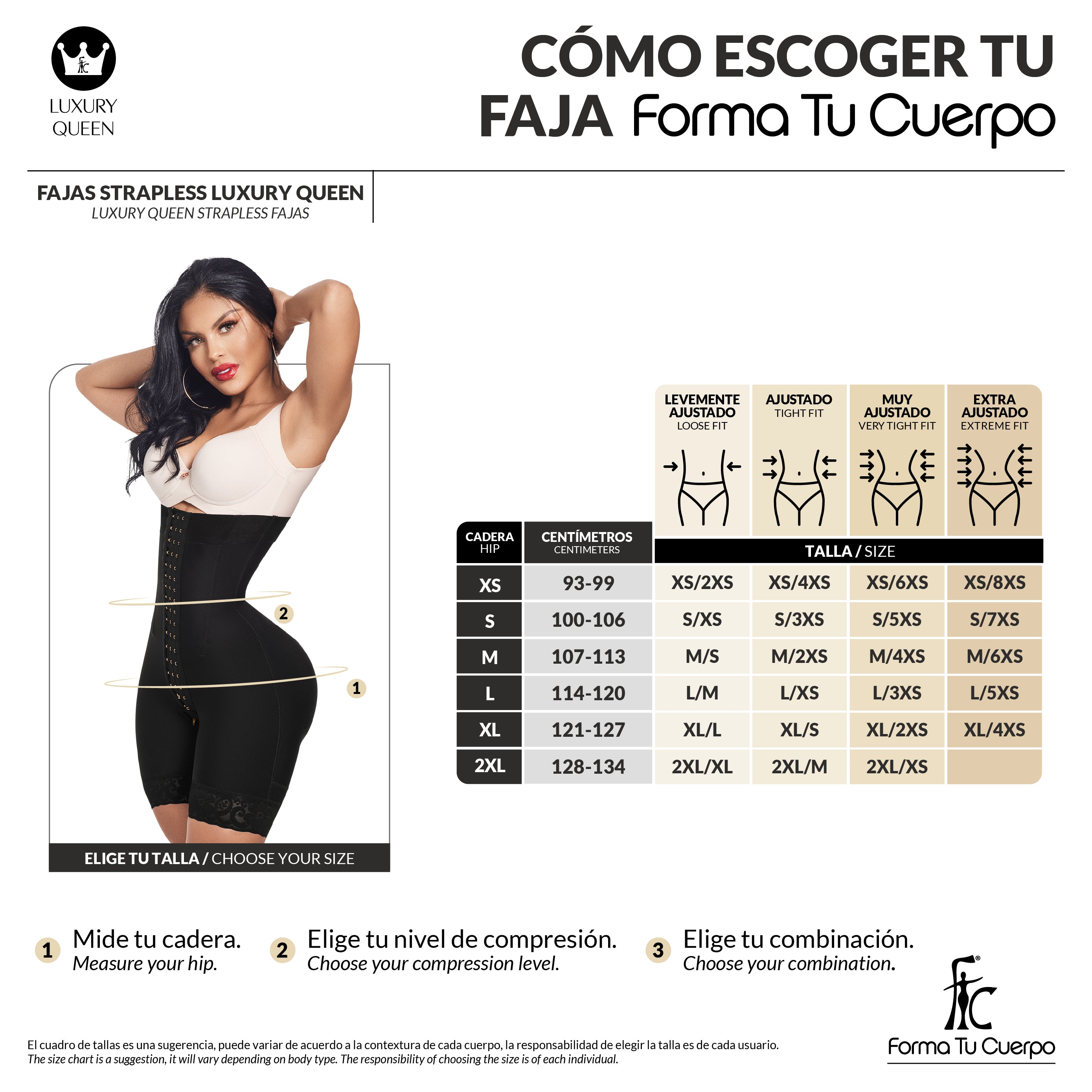 Faja reloj de arena - Luxury Queen ( Ref. LUXI-051 / LUXI-251 )
