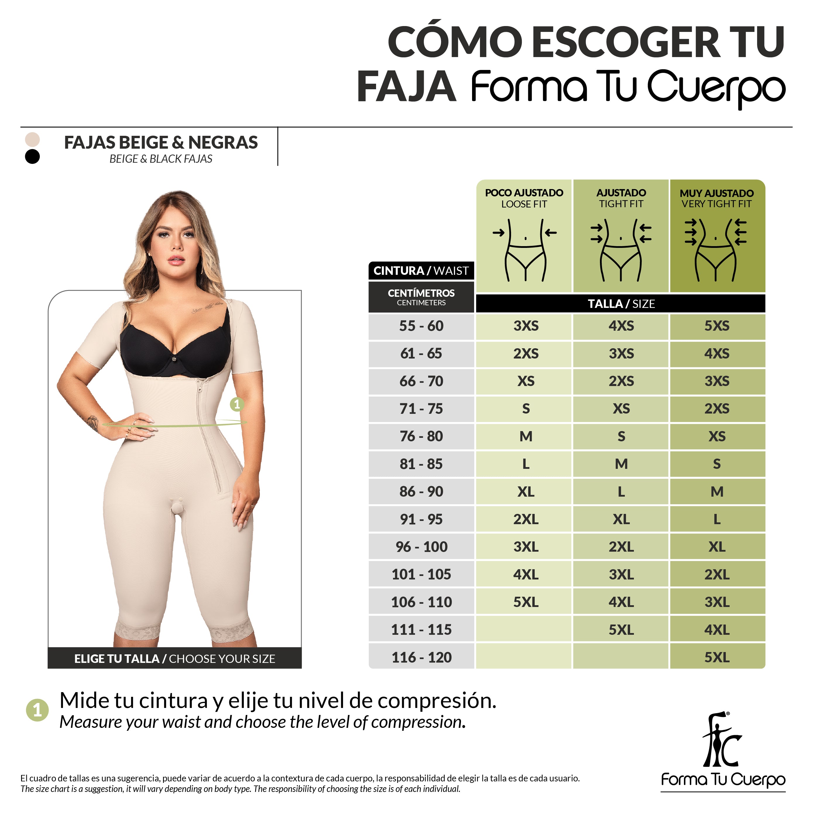 Faja moldeadora con manga corta hasta la rodilla y cremallera lateral( Ref. O-024 )