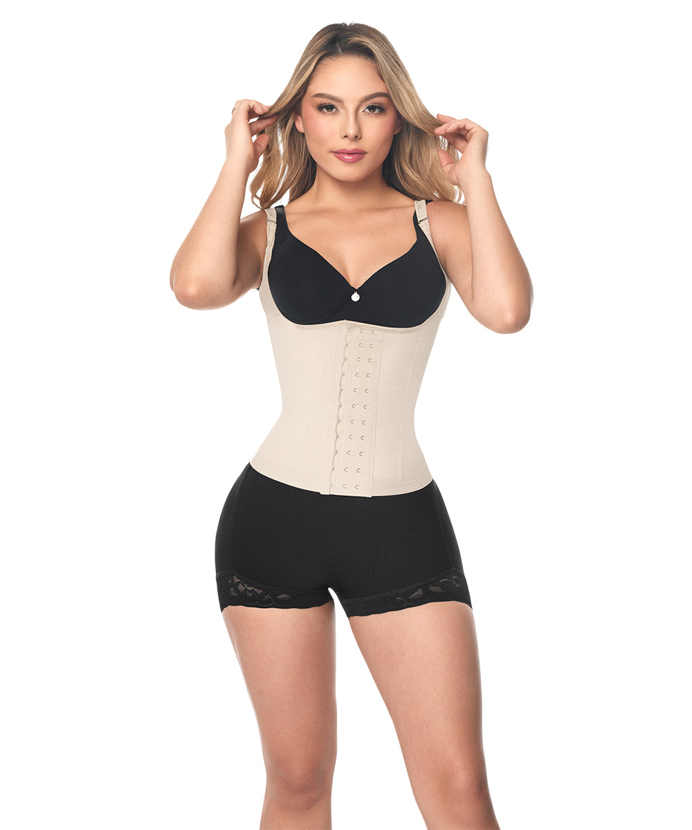 Faja chaleco cinturilla beige ( Ref. O-060 )