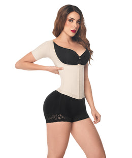 Faja cinturilla beige con mangas ( Ref. O-062 )