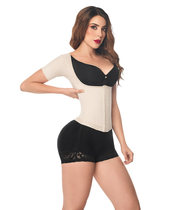 Faja cinturilla beige con mangas ( Ref. O-062 )