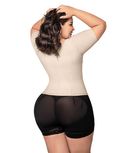 Faja cinturilla beige con mangas ( Ref. O-062 )