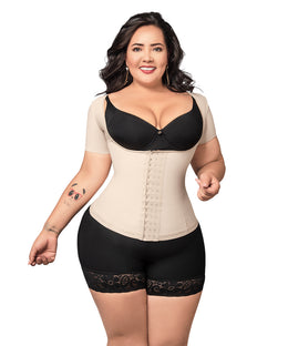 Faja cinturilla beige con mangas ( Ref. O-062 )