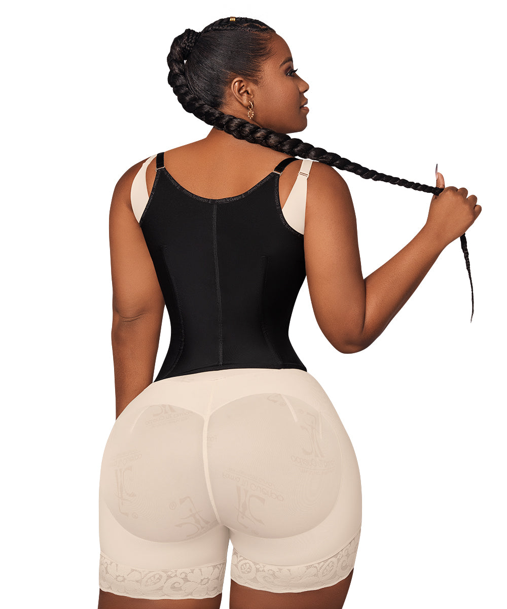 O-065 Negro Caribe Chaleco Tiras Broche