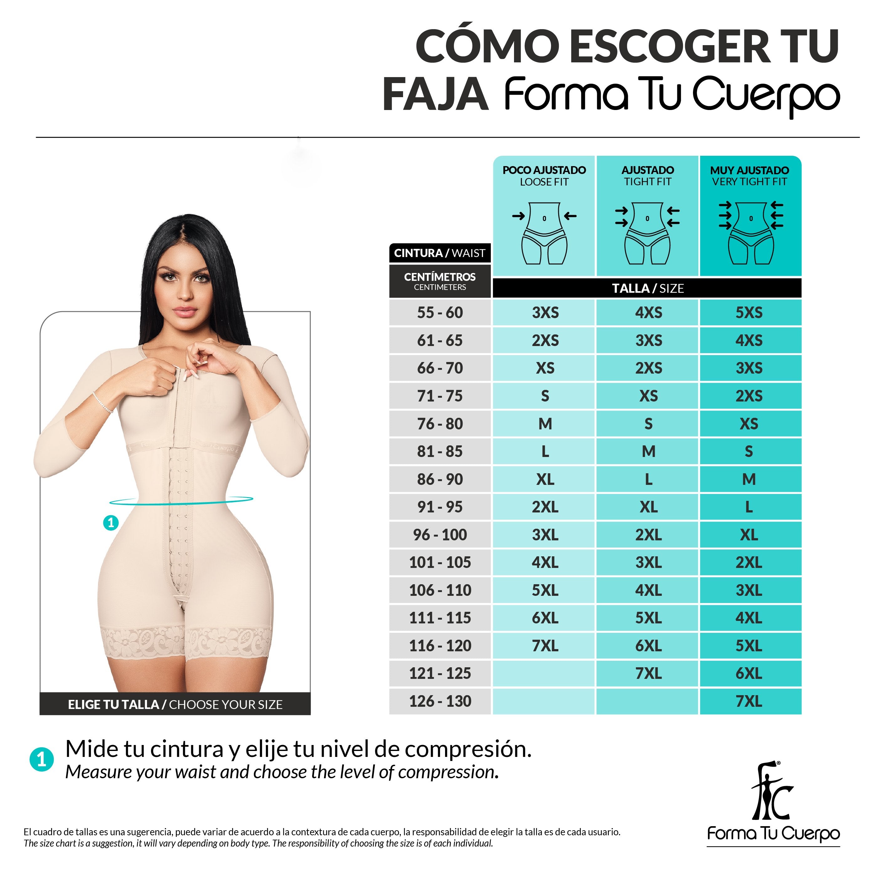 Faja colombiana efecto reloj de arena ( Ref. O-093 )