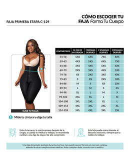 LIQUIDACIÓN- Faja Trusa Lycra Rodilla Broche Central [C-129]