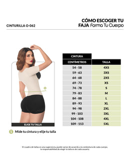 Faja cinturilla beige con mangas ( Ref. O-062 )
