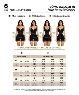 Faja reloj de arena Luxury Queen postquirúrgica de alta compresión (LUX-013)