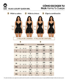 Faja postquirúrgica para caderas anchas: Curvas balanceadas y soporte  (LUXBBL-213)