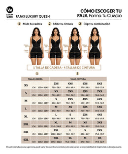 Faja postquirúrgica para caderas anchas: Curvas balanceadas y soporte  (LUXBBL-213)