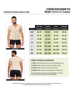 Faja Forma Tu Cuerpo tipo Chaleco ( Ref. H-002 / H-005 )