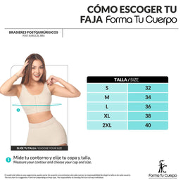 Brasier control espalda y laterales | Forma Tu Cuerpo REF: A-103