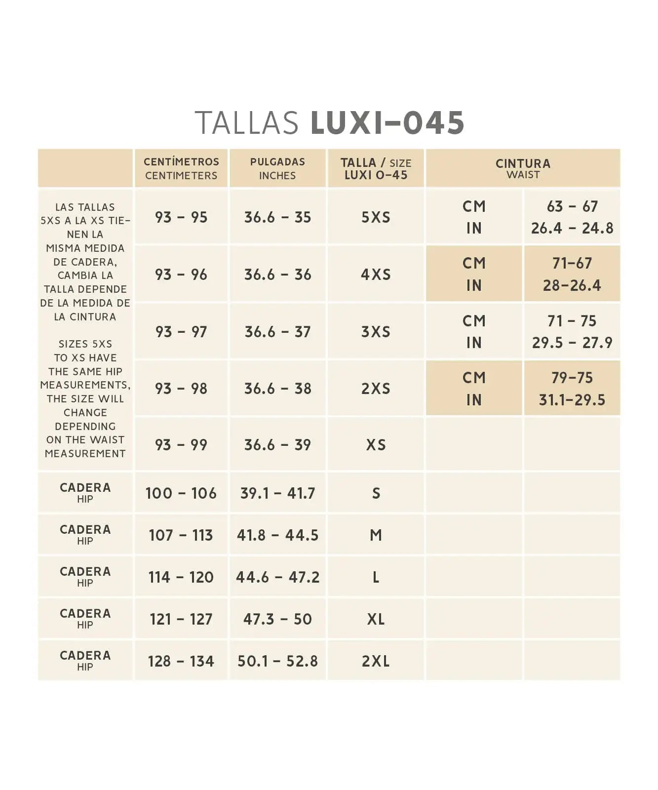 Short invisible levanta cola postquirúrgico: Compresión ligera y discreta ( Ref. Luxi-045 )