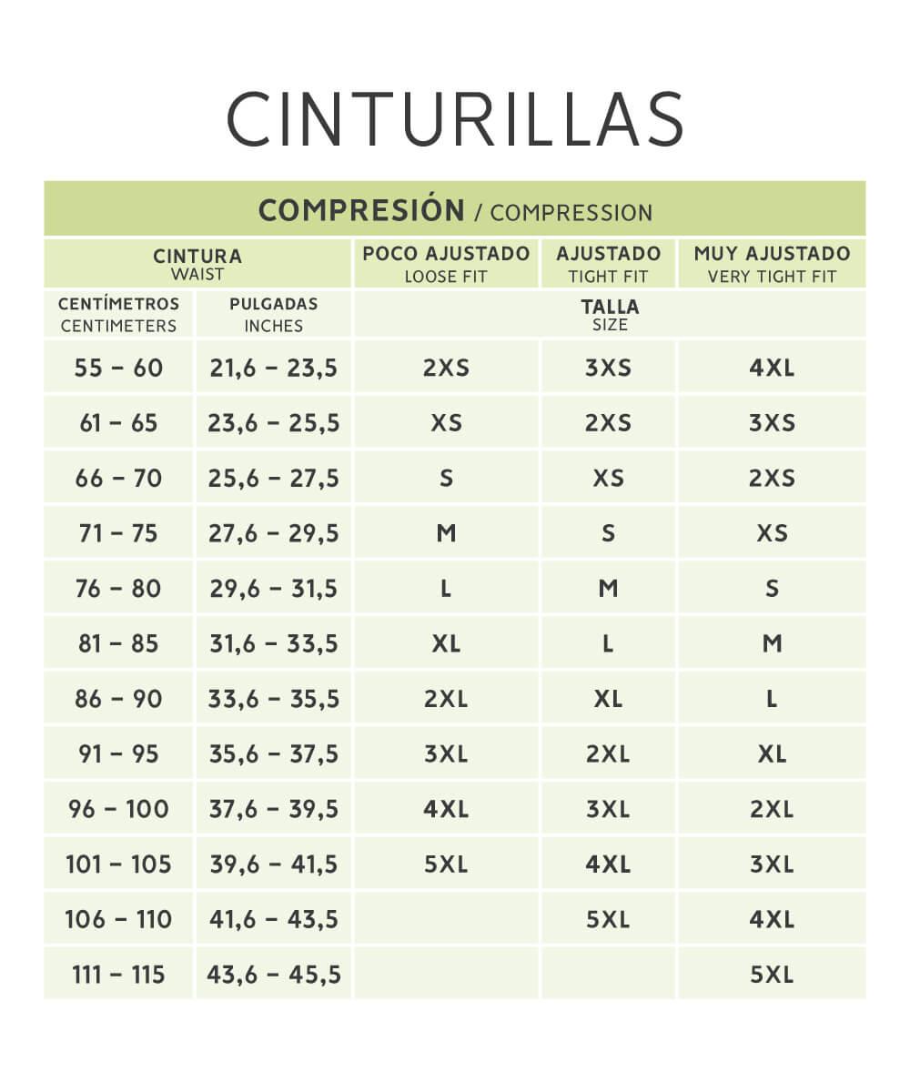 cinturilla-látex-tallas